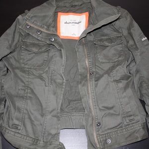 A&F Children's Tailored Green Army Utility Jacket